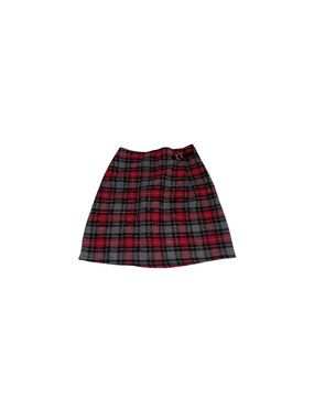 Jessie Vintage Red and Black Plaid Skirt - Girl’s Size 12